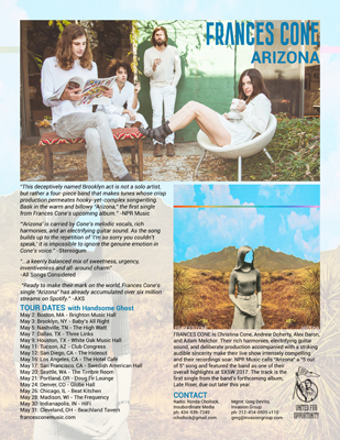 Frances Cone One Sheet