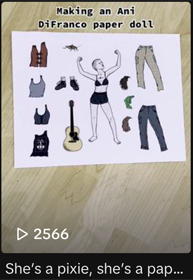 Ani DiFranco paper doll